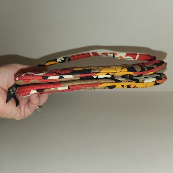 VERA BRADLEY Bittersweet Wristlet Wallet Phone Zip Colorful Quilted Floral Boho - Picture 7 of 10